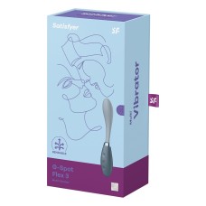 Вібратор Satisfyer G-Spot Flex 3 Grey, гнучкий стовбур із фіксацією положення
