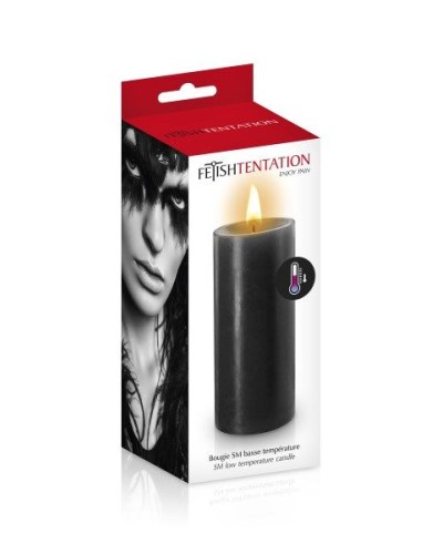 БДСМ-cвеча низкотемпературная Fetish Tentation SM Low Temperature Candle Black