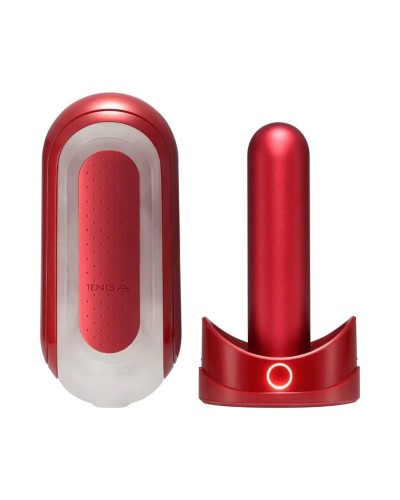 Мастурбатор с нагревателем Tenga Flip Zero Red + Flip Warming Set