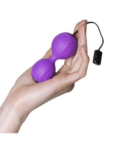 Вагінальні кульки з вібрацією Adrien Lastic Kegel Vibe Purple, діаметр 3,7 см