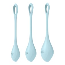 Набор йони бусин Satisfyer Yoni Power 2 Light Blue, диаметр 2-2,5-3см, вес 22-44-73гр