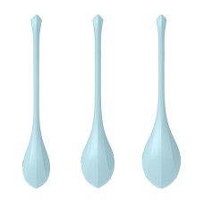 Набір йоні намистин Satisfyer Yoni Power 2 Light Blue, диаметр 2-2,5-3см, вес 22-44-73гр