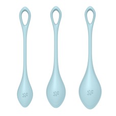 Набір йоні намистин Satisfyer Yoni Power 2 Light Blue, диаметр 2-2,5-3см, вес 22-44-73гр