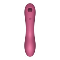 Вакуумний стимулятор із вібрацією Satisfyer Curvy Trinity 3 Red