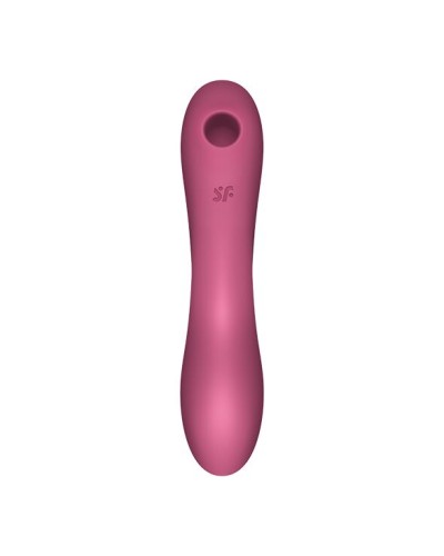 Вакуумний стимулятор із вібрацією Satisfyer Curvy Trinity 3 Red