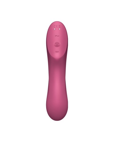 Вакуумний стимулятор із вібрацією Satisfyer Curvy Trinity 3 Red