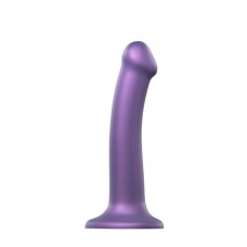 Насадка для страпона Strap-On-Me Mono Density Dildo Violet M, диам. 3,3см, однослойный силикон, гибк