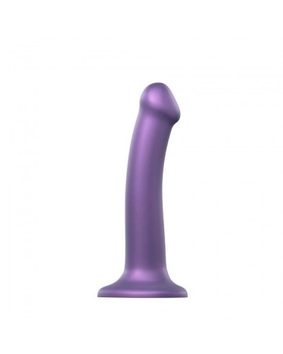 Насадка для страпона Strap-On-Me Mono Density Dildo Violet M, диам. 3,3см, однослойный силикон, гибк