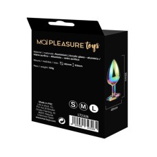 Металева анальна пробка MAI Attraction Toys №74 Rainbow