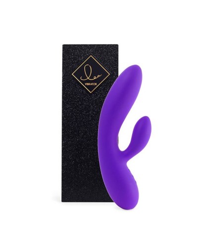 Гнучкий вібратор кролик з двома моторами FeelzToys Lea Rabbit Vibrator Medium Purple