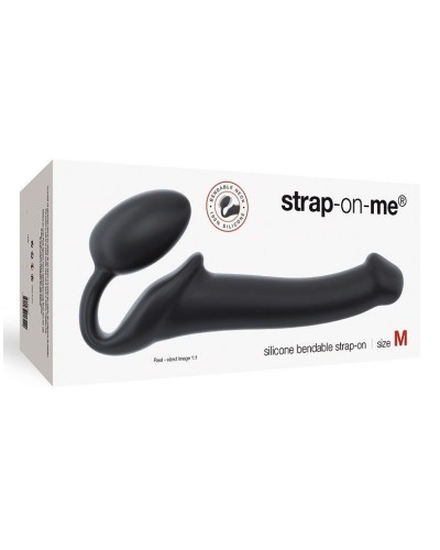 Безремінний страпон Strap-On-Me Black M, повністю регульований, діаметр 3,3см