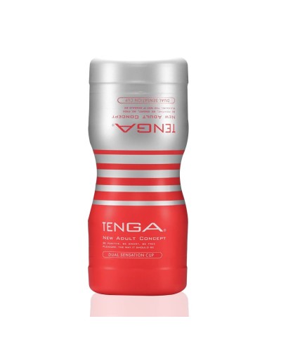 Мастурбатор Tenga Dual Feel Cup двусторонний, с двумя независимыми каналами