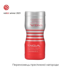 Мастурбатор Tenga Dual Feel Cup двосторонній, із двома незалежними каналами