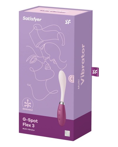 Вібратор Satisfyer G-Spot Flex 3 Red, гнучкий стовбур із фіксацією положення