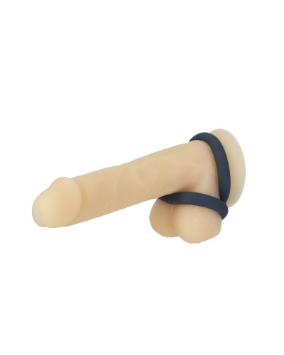 Двойное эрекционное кольцо LUX Active – Tug – Versatile Silicone Cock Ring