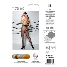 Колготки с открытым доступом, имитация ботфорт TIOPEN 009 black 5 (20 den) — Passion