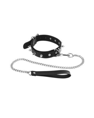 Нашийник з повідцем Fetish Tentation Spikes and Leash