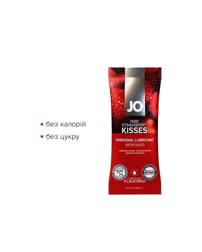 Набор лубрикантов Foil Display Box – JO H2O Lubricant – Strawberry – 12 x 10ml подходят для оральног