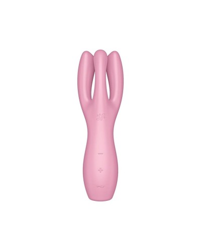 Кліторальний вібратор Satisfyer Threesome 3 Pink з трьома пальчиками