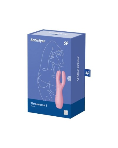 Кліторальний вібратор Satisfyer Threesome 3 Pink з трьома пальчиками