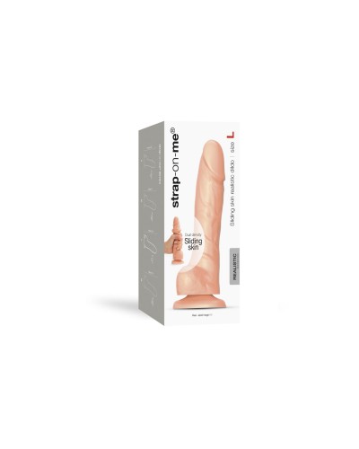 Реалистичный фаллоимитатор Strap-On-Me Sliding Skin Realistic Dildo Vanille - L, эффект подвижной ко