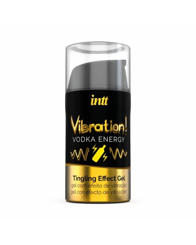 Рідкий вібратор Intt Vibration Vodka (15 мл), густий гель, дуже смачний, діє до 30 хвилин