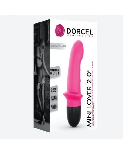 Вібратор Dorcel Mini Lover Magenta 2.0 перезаряджуваний, для точки G і масажу простати