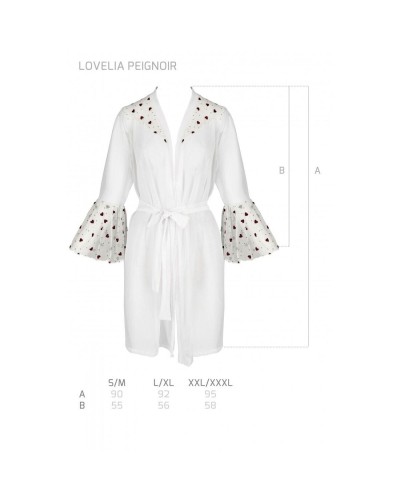 Повітряний пеньюар LOVELIA PEIGNOIR white XXL/XXXL - Passion