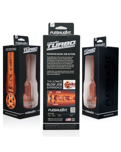 Мастурбатор Fleshlight Turbo Ignition Copper (имитатор минета)