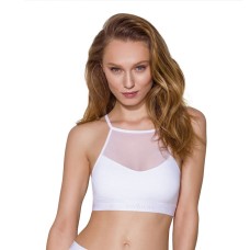 Спортивний топ з прозорою вставкою Passion PS006 TOP white, size M