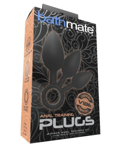 Набір анальних пробок Bathmate Anal Training Plugs, діаметр 2,5 см - 3,1см - 3,8см