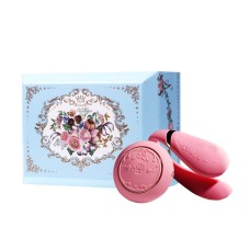 Смартвібратор для пар Zalo Fanfan set Rouge Pink, пульт ДК