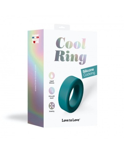 Ерекційне кільце широке Love To Love COOL RING - TEAL ME