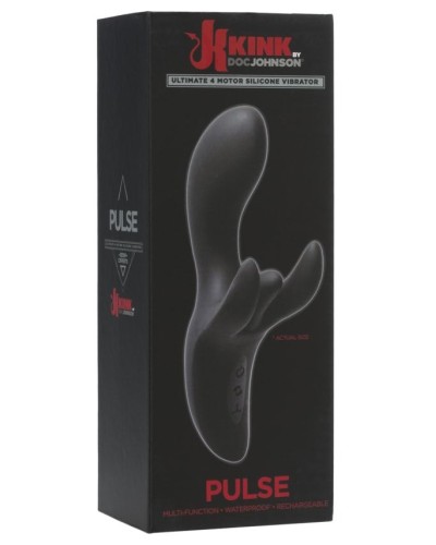 Вібратор-кролик Doc Johnson Kink - Pulse - Ultimate 4 Motor Silicone Vibrator