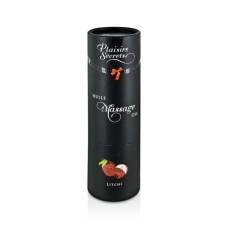 Массажное масло Plaisirs Secrets Litchi (59 мл) с афродизиаками, съедобное, подарочная упаковка