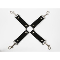 Хрестовина Feral Feelings - 4 Way Connector, натуральна шкіра, чорна