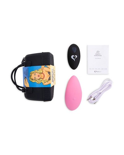 Вібратор в трусики FeelzToys Panty Vibrator Pink з пультом дистанційного керування, 6 режимів роботи