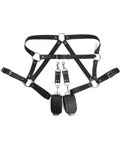 Бондажный набор Art of Sex - Bondage set Anasteisha, черный, L-2XL