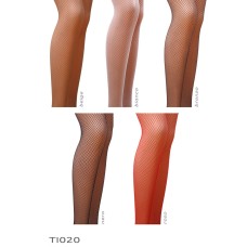 Колготки в сеточку без выделенных трусиков Passion TI020 nero 1/2 (fishnet) типа Кабаретка