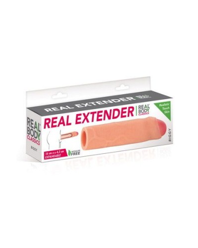 Насадка на член Real Body - Real Extender BIGGY с закрытой головкой