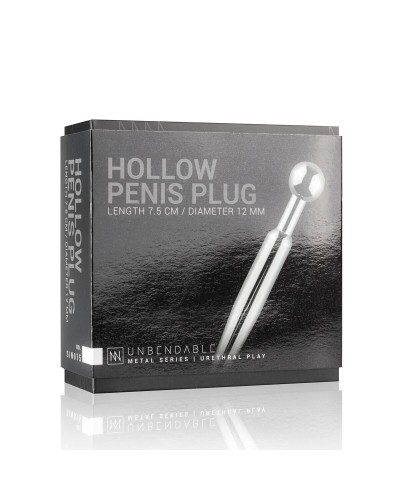 Порожнинний уретральний стимулятор Sinner Gear Unbendable – Hollow Penis Plug, довжина 7,5см, діамет