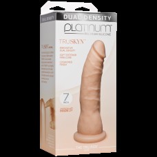 Фалоімітатор Doc Johnson Platinum TRUSKYN - The Tru Ride Slim 7 Inch, діаметр 4,4 см, двошаровий