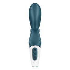 Смартвібратор-кролик Satisfyer Hug Me Bluegrey, 2 мотори, діаметр 4,2см, широка кліторальна частина
