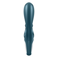 Смартвібратор-кролик Satisfyer Hug Me Bluegrey, 2 мотори, діаметр 4,2см, широка кліторальна частина