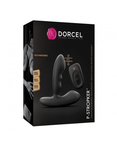 Массажеры простаты Dorcel P-Stroker с пультом ДУ, подогревом и точечным массажем, два мотора