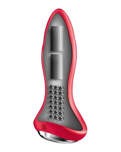 Анальна смартвібропробка із перлинним масажем Satisfyer Rotator Plug 1+  Red