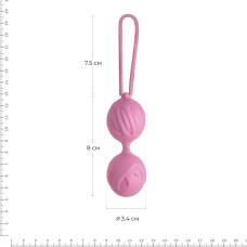 Вагинальные шарики Adrien Lastic Geisha Lastic Balls Mini Pink (S), диаметр 3,4см, вес 85гр