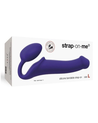 Безремінний страпон Strap-On-Me Violet L, повністю регульований, діаметр 3,7см