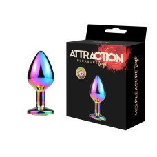 Металева анальна пробка MAI Attraction Toys №73 Rainbow