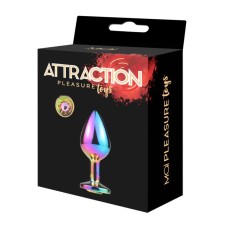 Металева анальна пробка MAI Attraction Toys №73 Rainbow